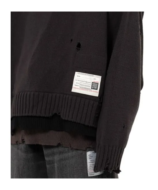 Distressed Layered Sweater