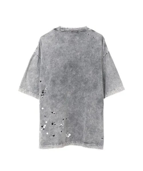 Embellished Bleached T-Shirt