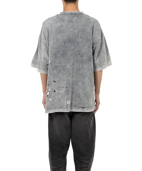 Embellished Bleached T-Shirt