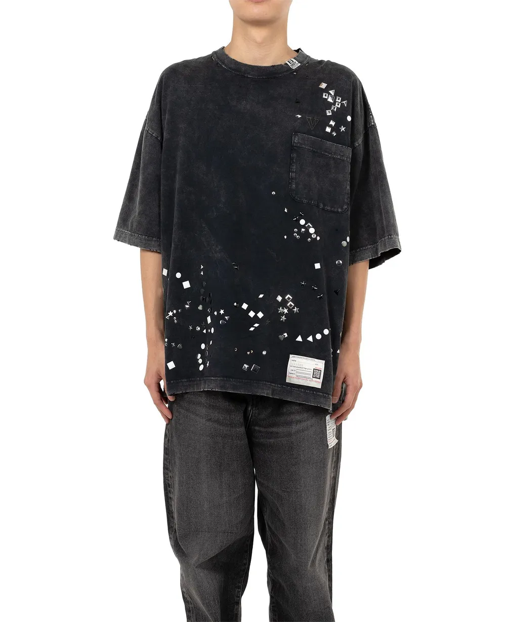 Embellished Bleached T-Shirt