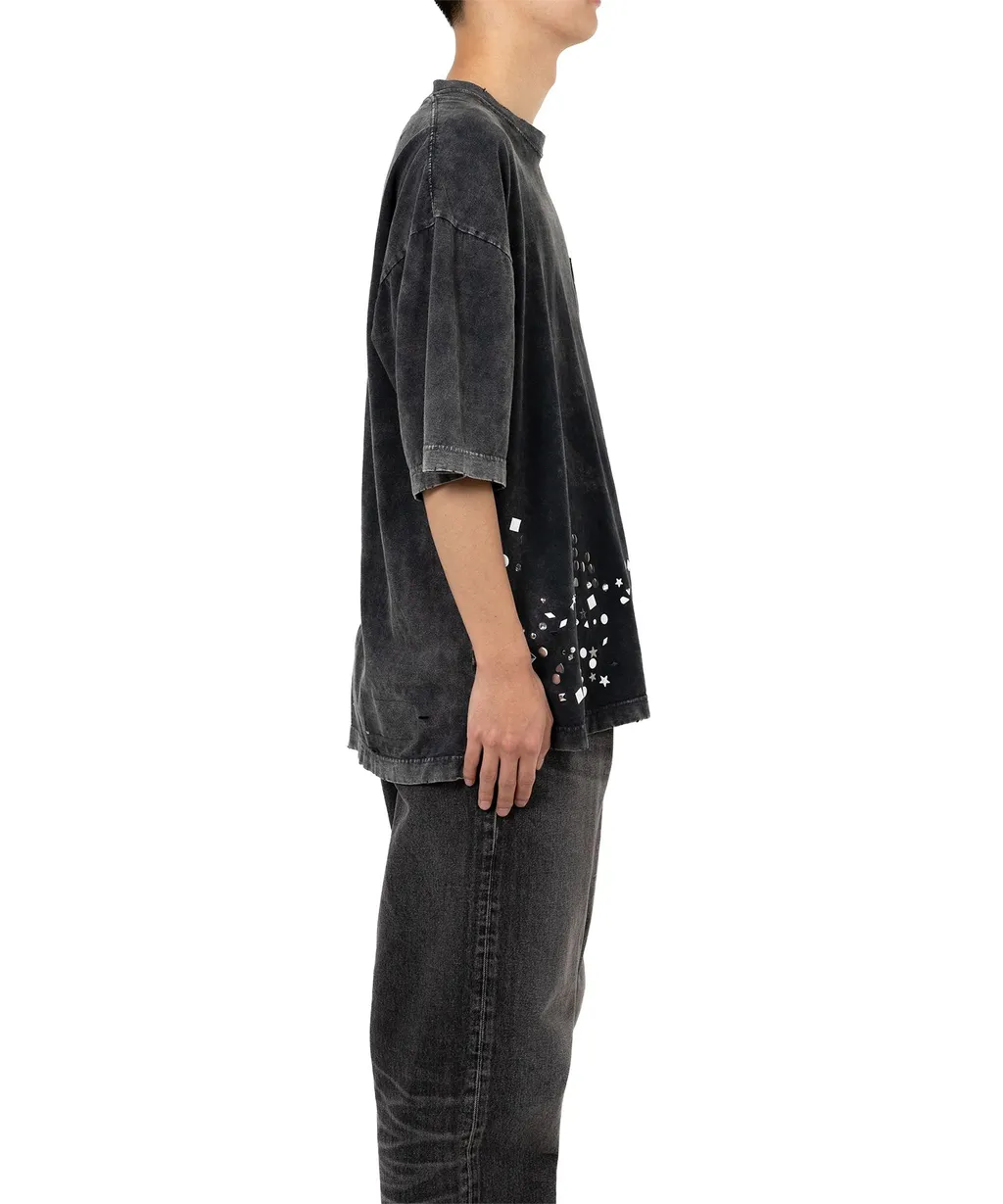 Embellished Bleached T-Shirt