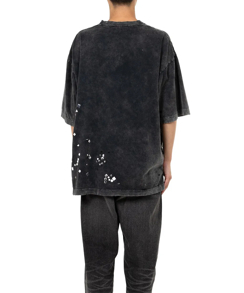 Embellished Bleached T-Shirt