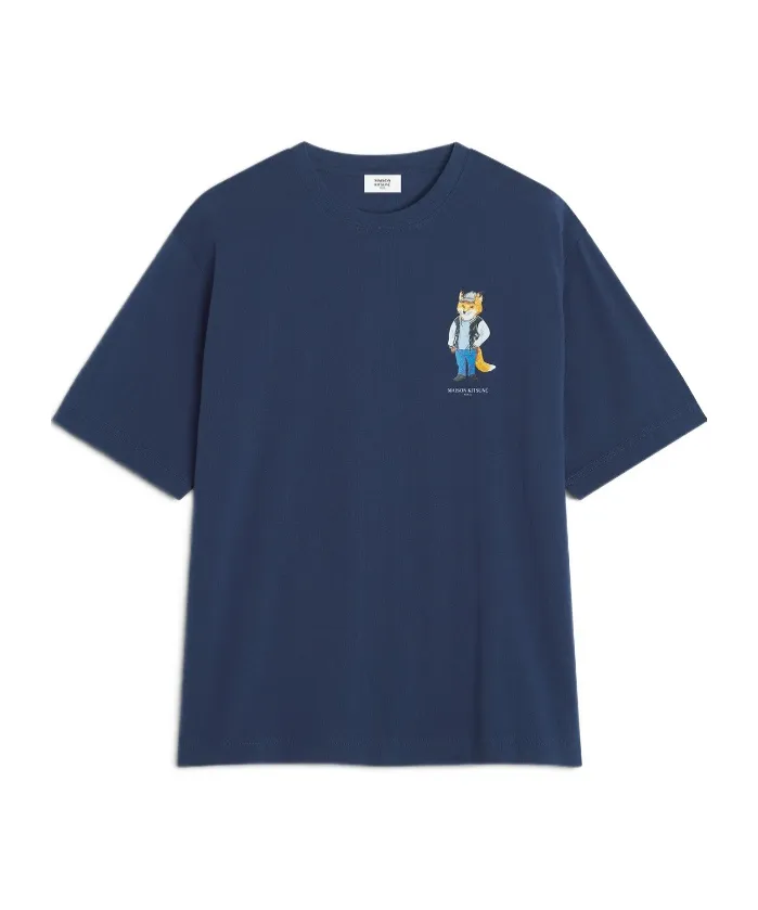 Fox-Embroidered Cotton T-Shirt