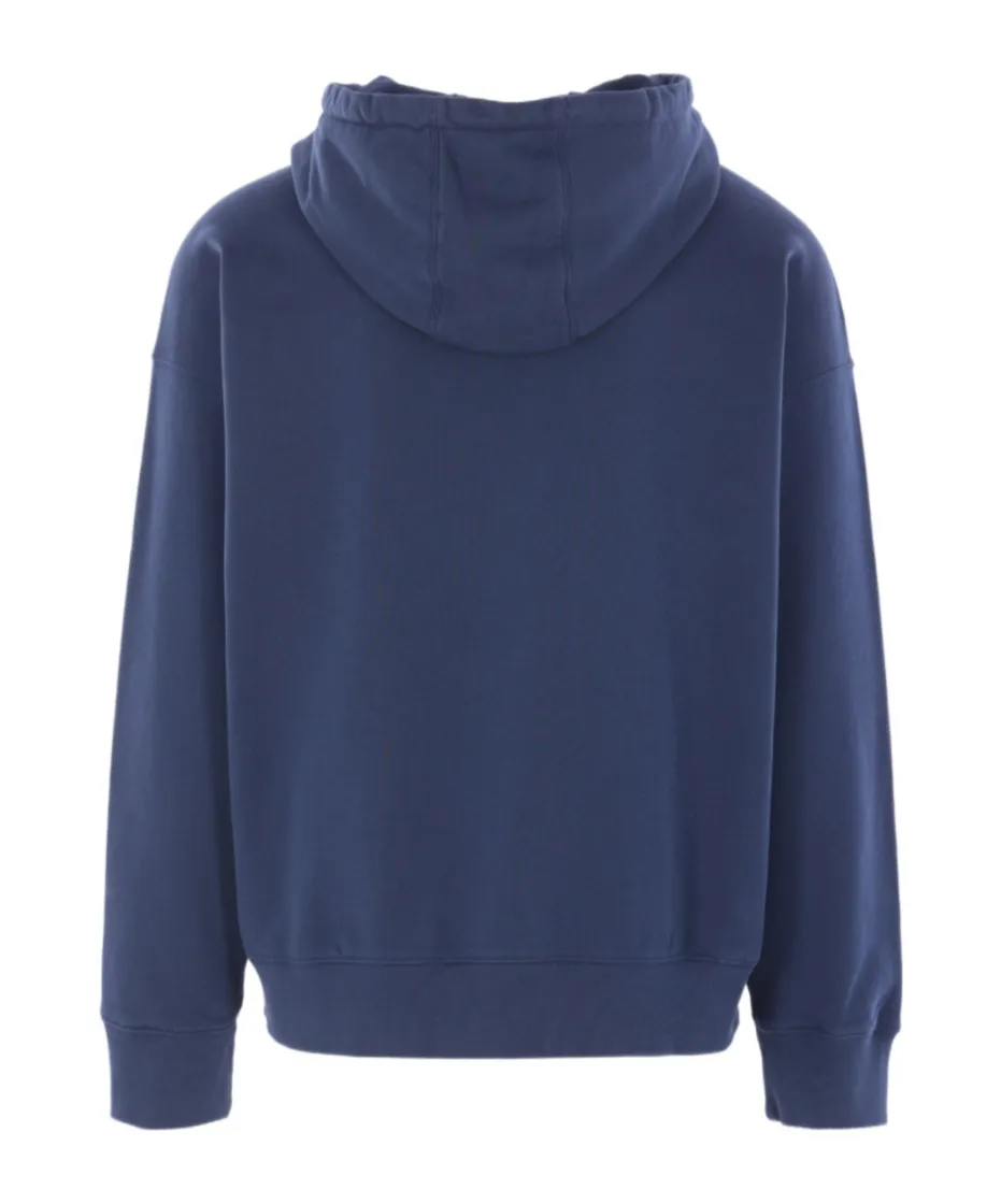 Dressed Fox Print Cotton Hoodie
