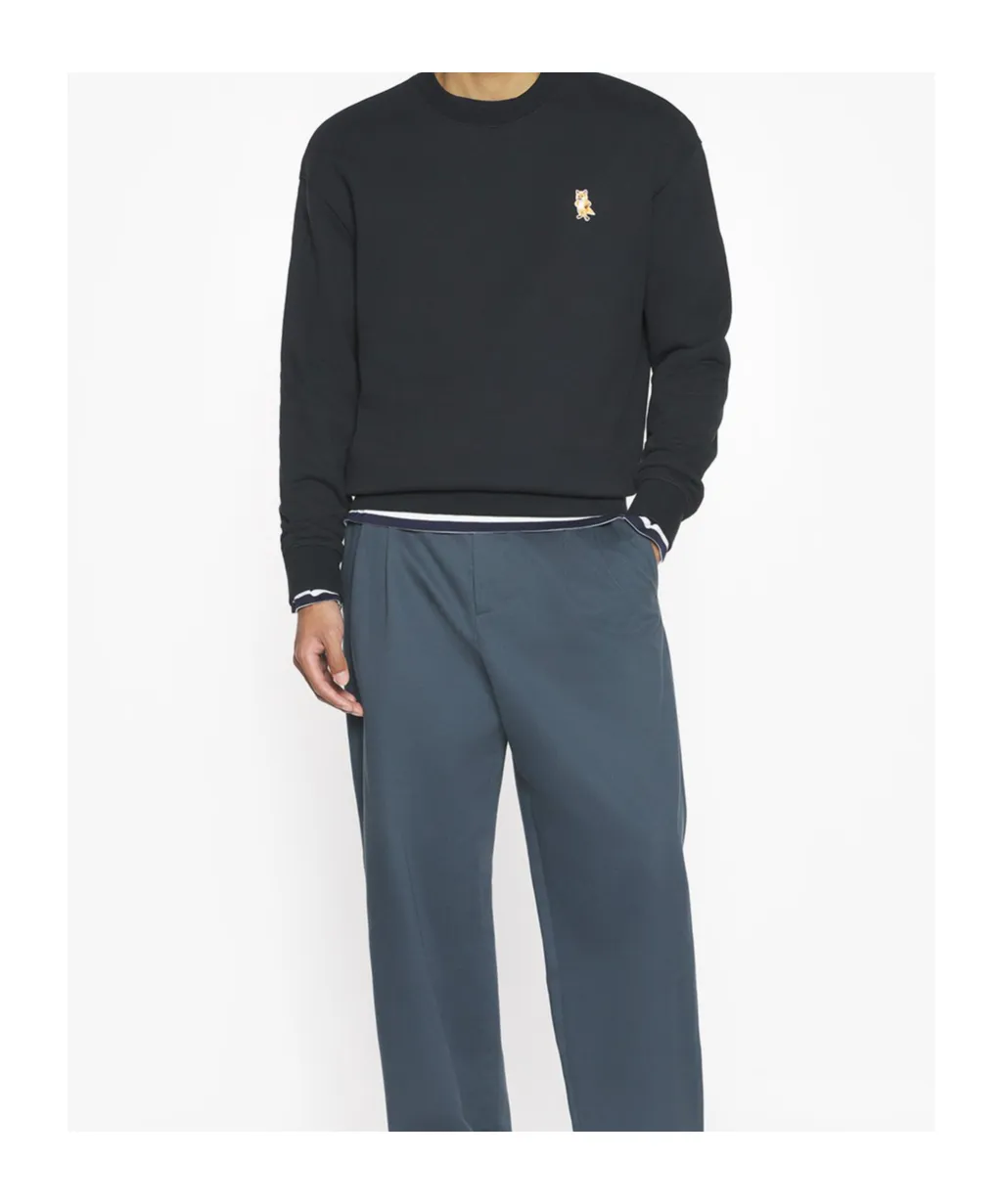 Fox-Embroidered Cotton Sweatshirt