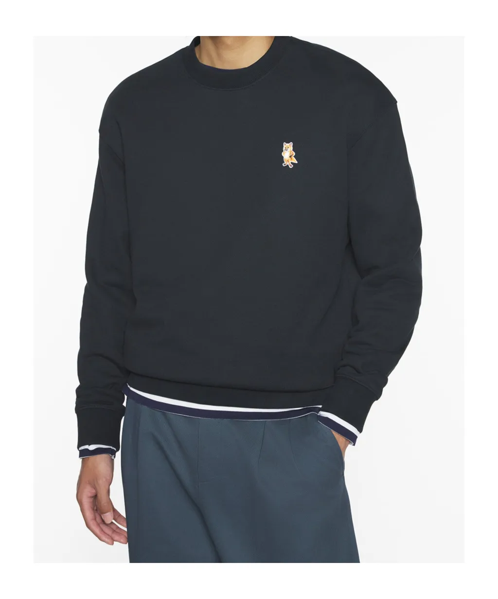 Fox-Embroidered Cotton Sweatshirt