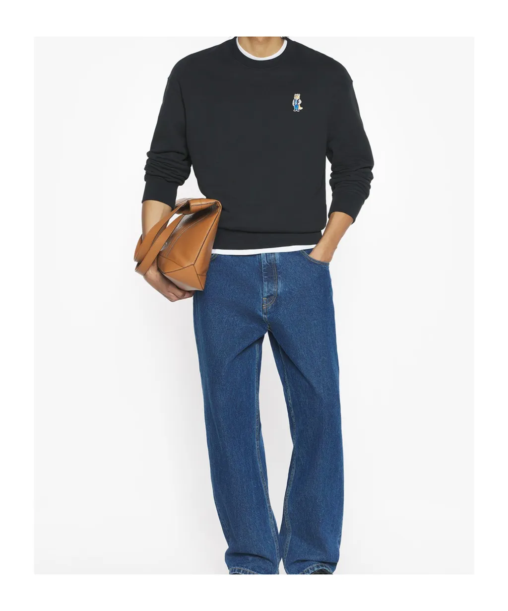 Fox-Embroidered Cotton Sweatshirt