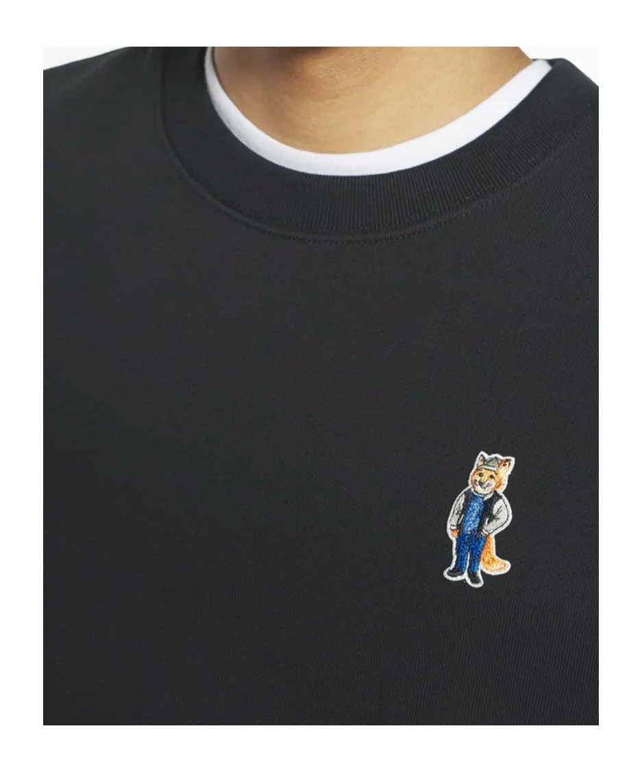 Fox-Embroidered Cotton Sweatshirt