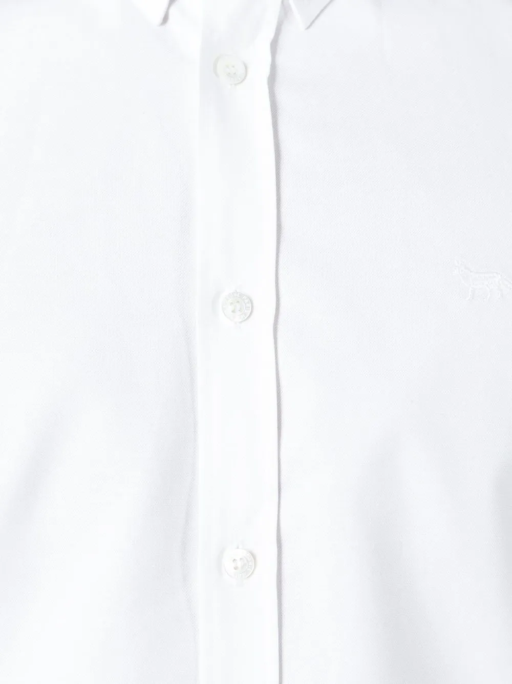 Fox-Embroidered Cotton Shirt