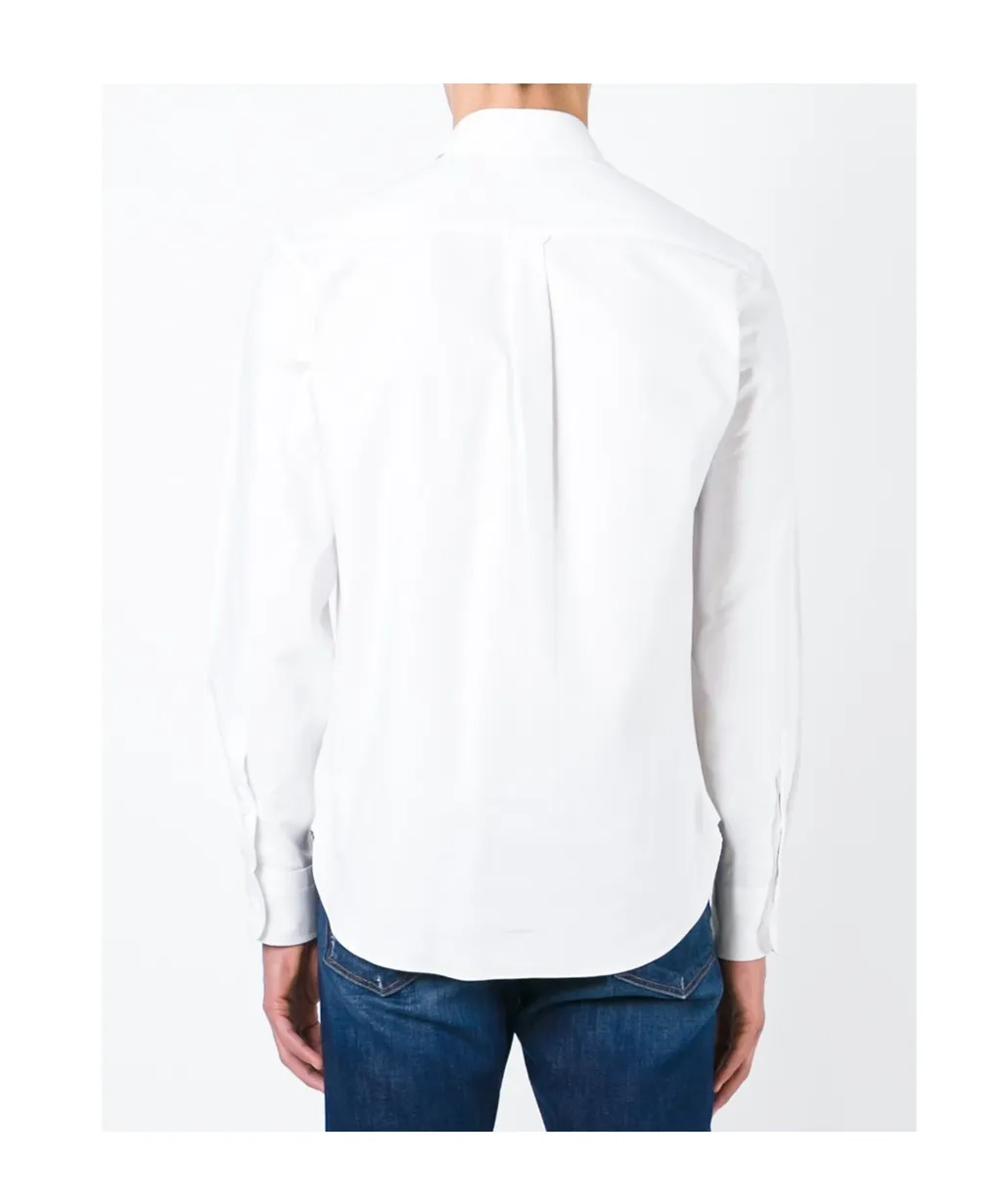 Fox-Embroidered Cotton Shirt