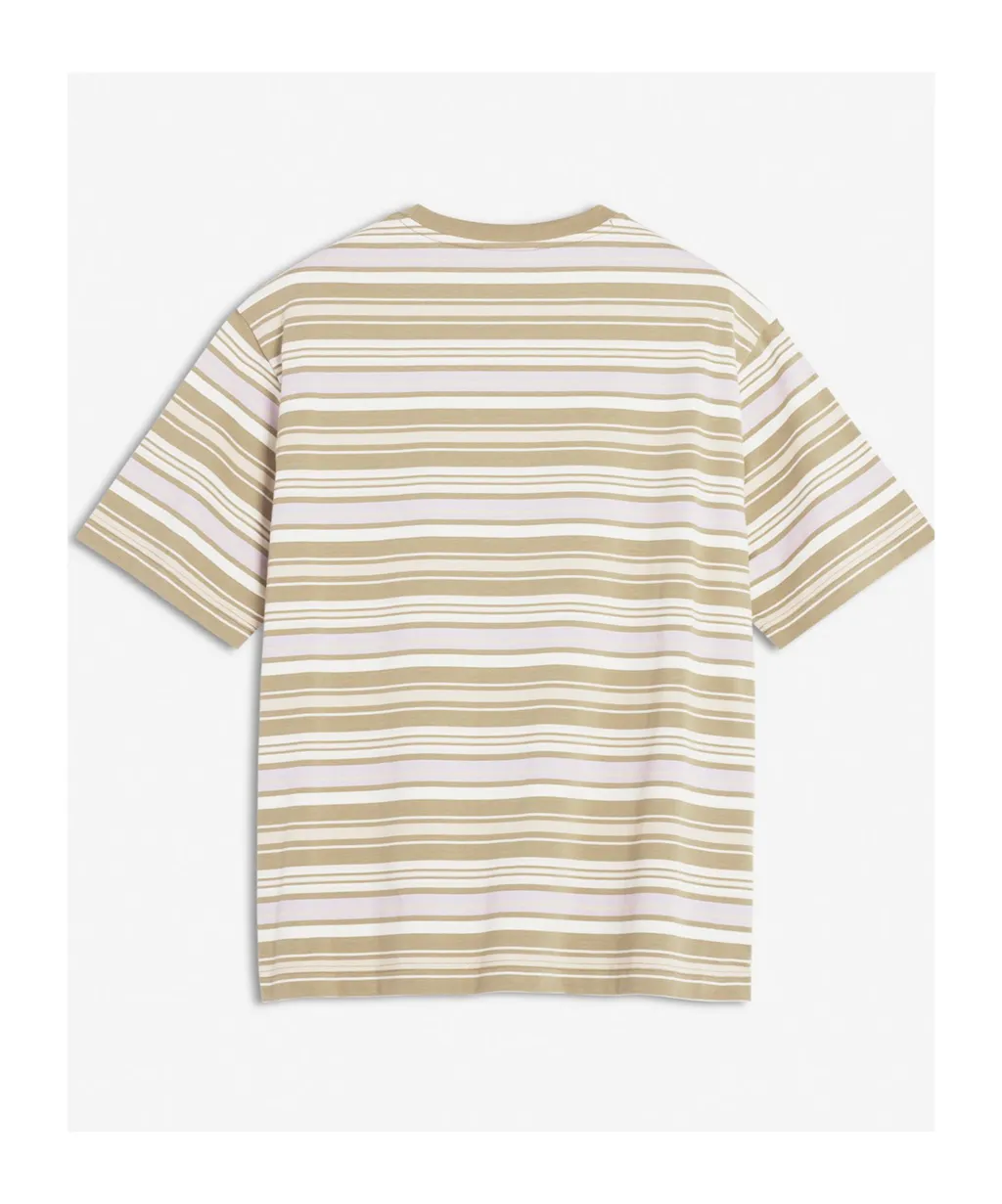 Crafted Profile Fox Striped Oversize Tee-Shirt