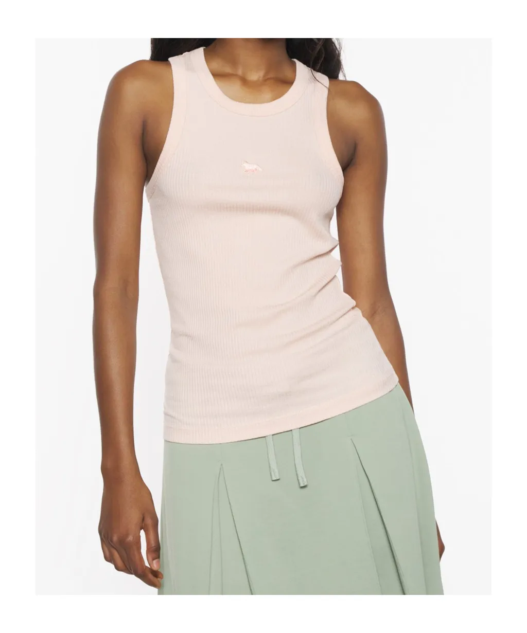 Baby Fox Patch Ribbed Tank Top