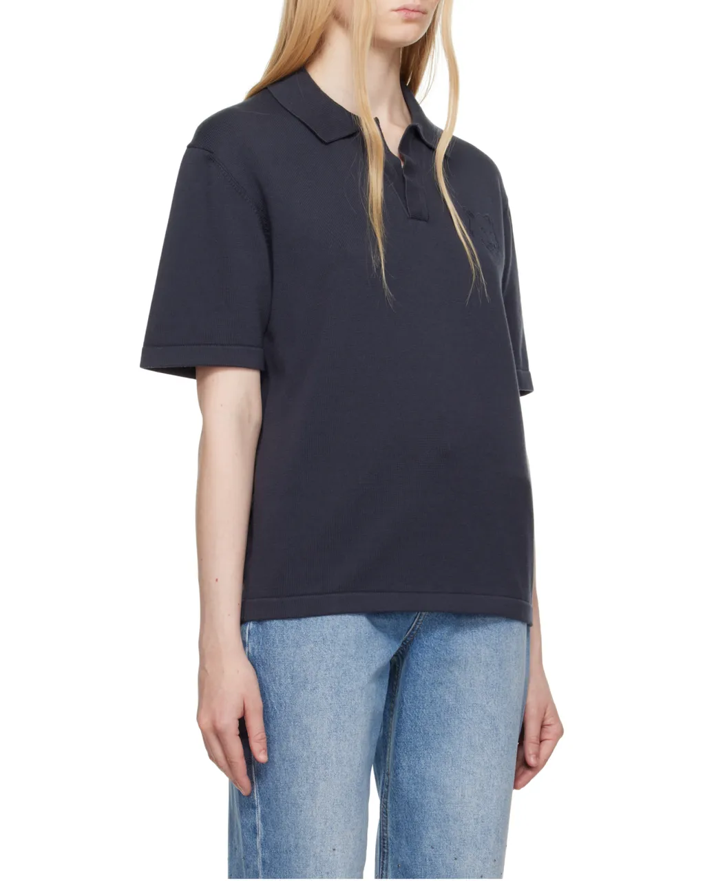 Bold Fox Head Knit Polo Shirt