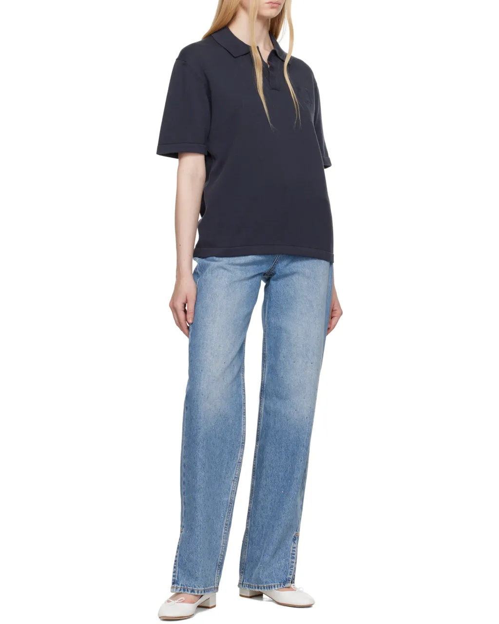 Bold Fox Head Knit Polo Shirt