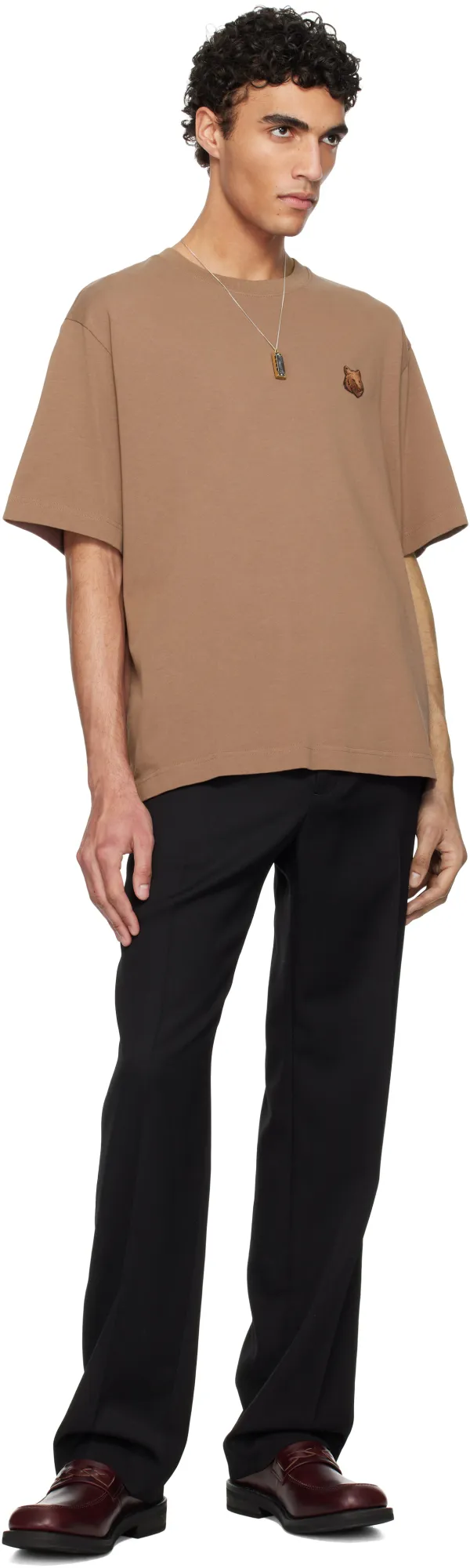 Bold Fox Head Patch Crewneck T-Shirt