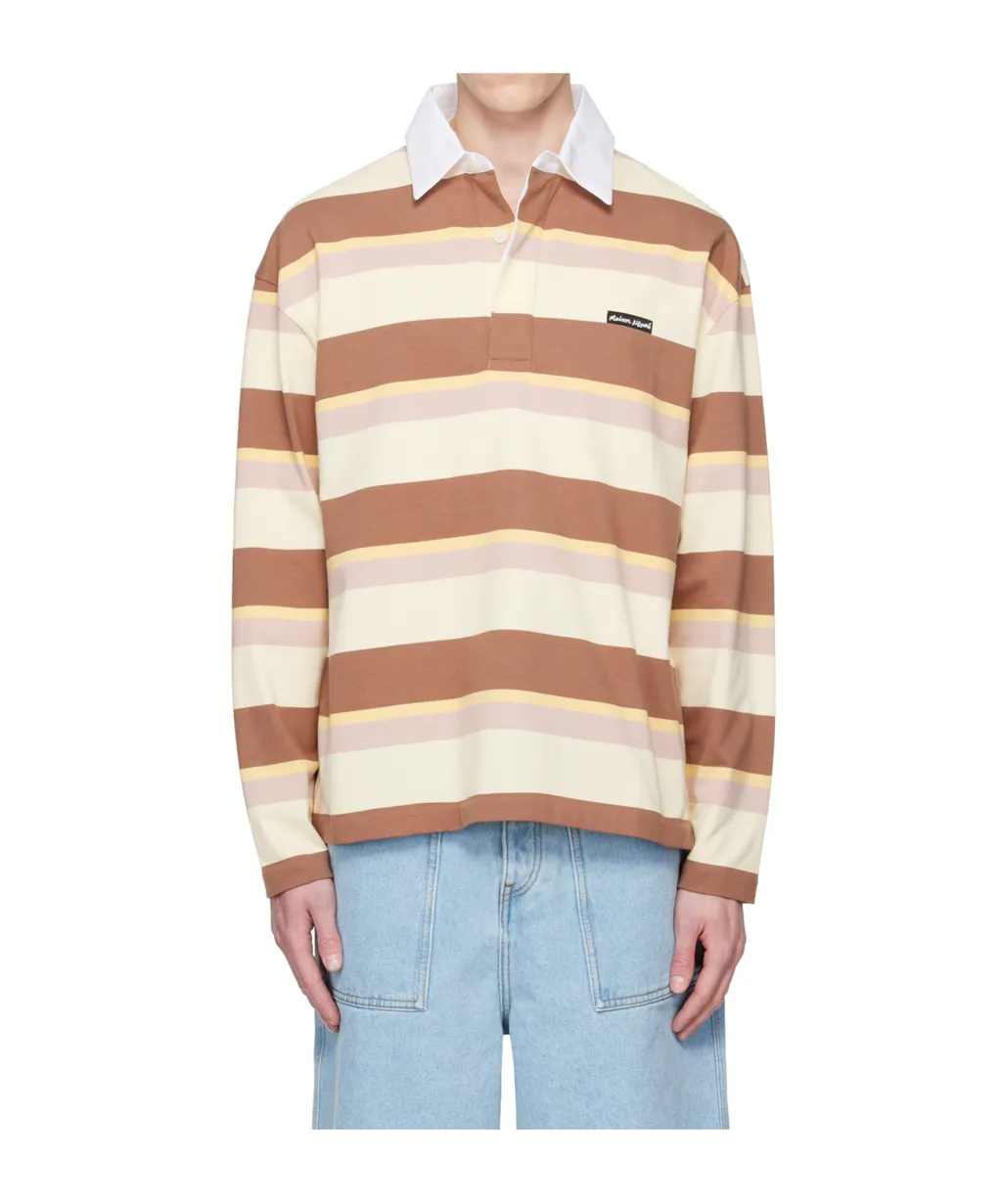 Striped Ls Oversize Polo Shirt