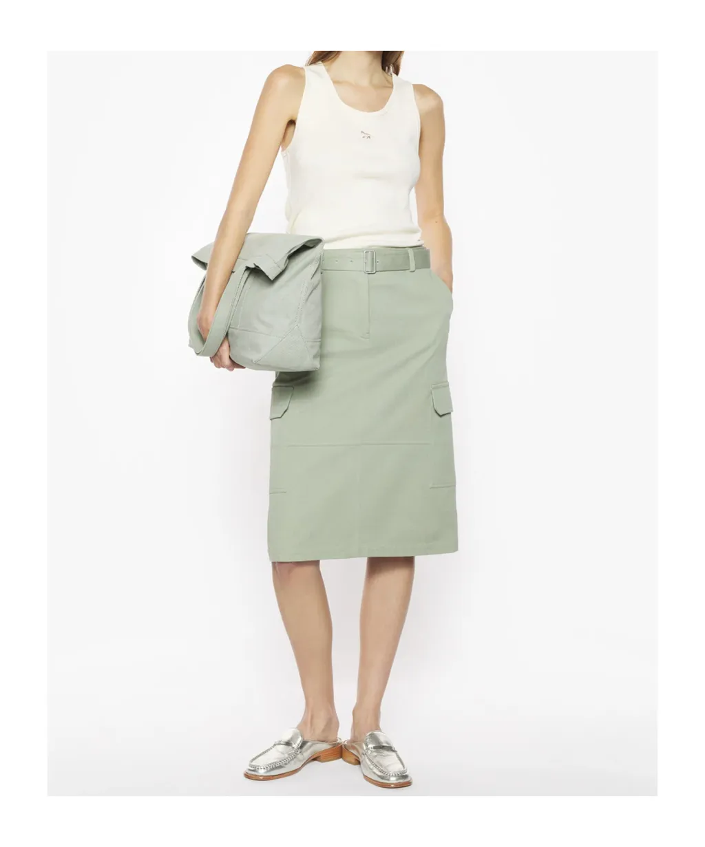 Belted Utility Skirt