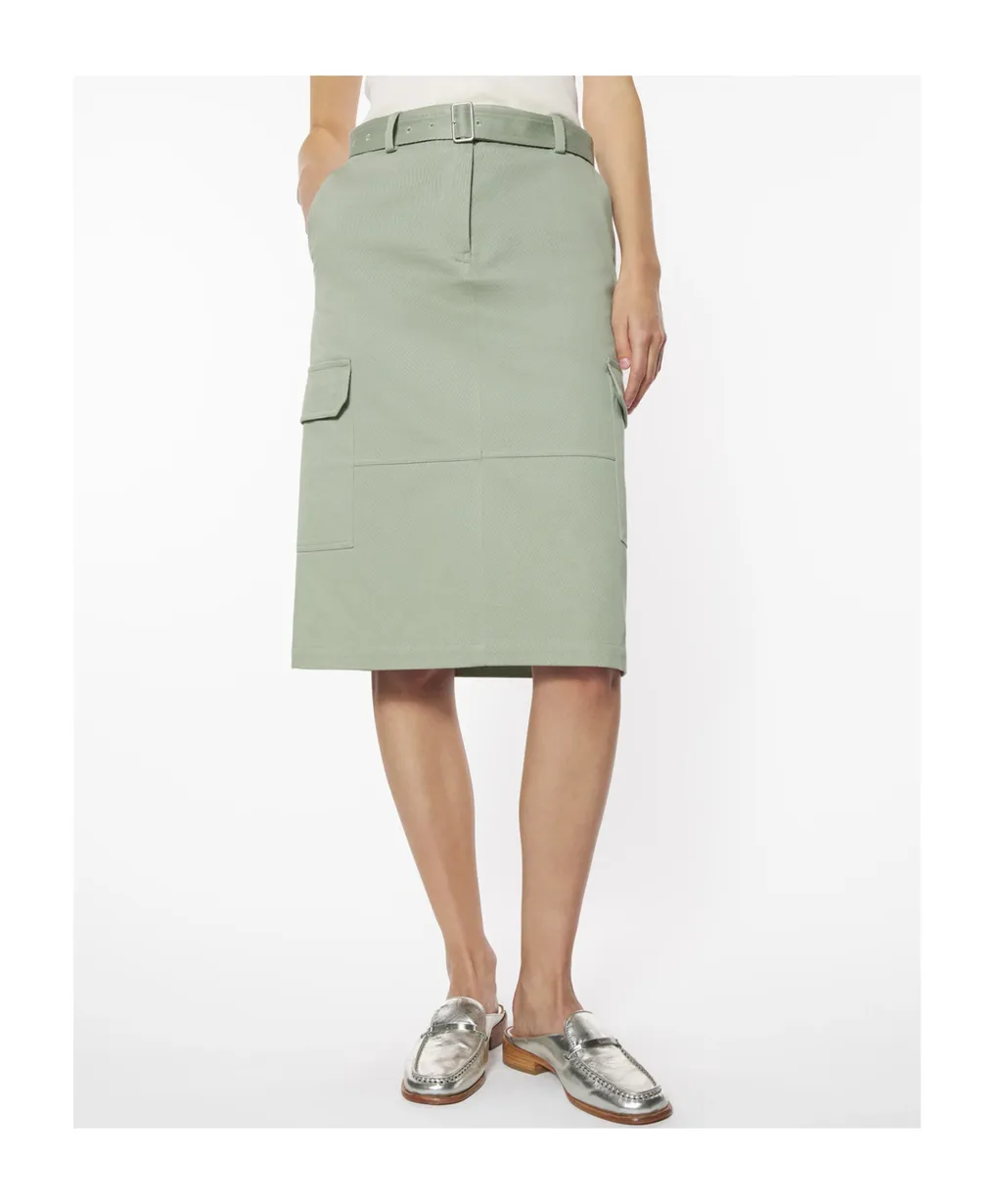 Belted Utility Skirt