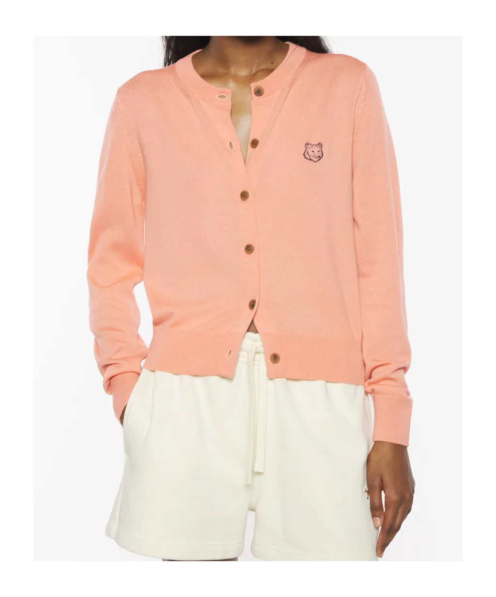 Bold Fox Head Patch Regular Cardigan
