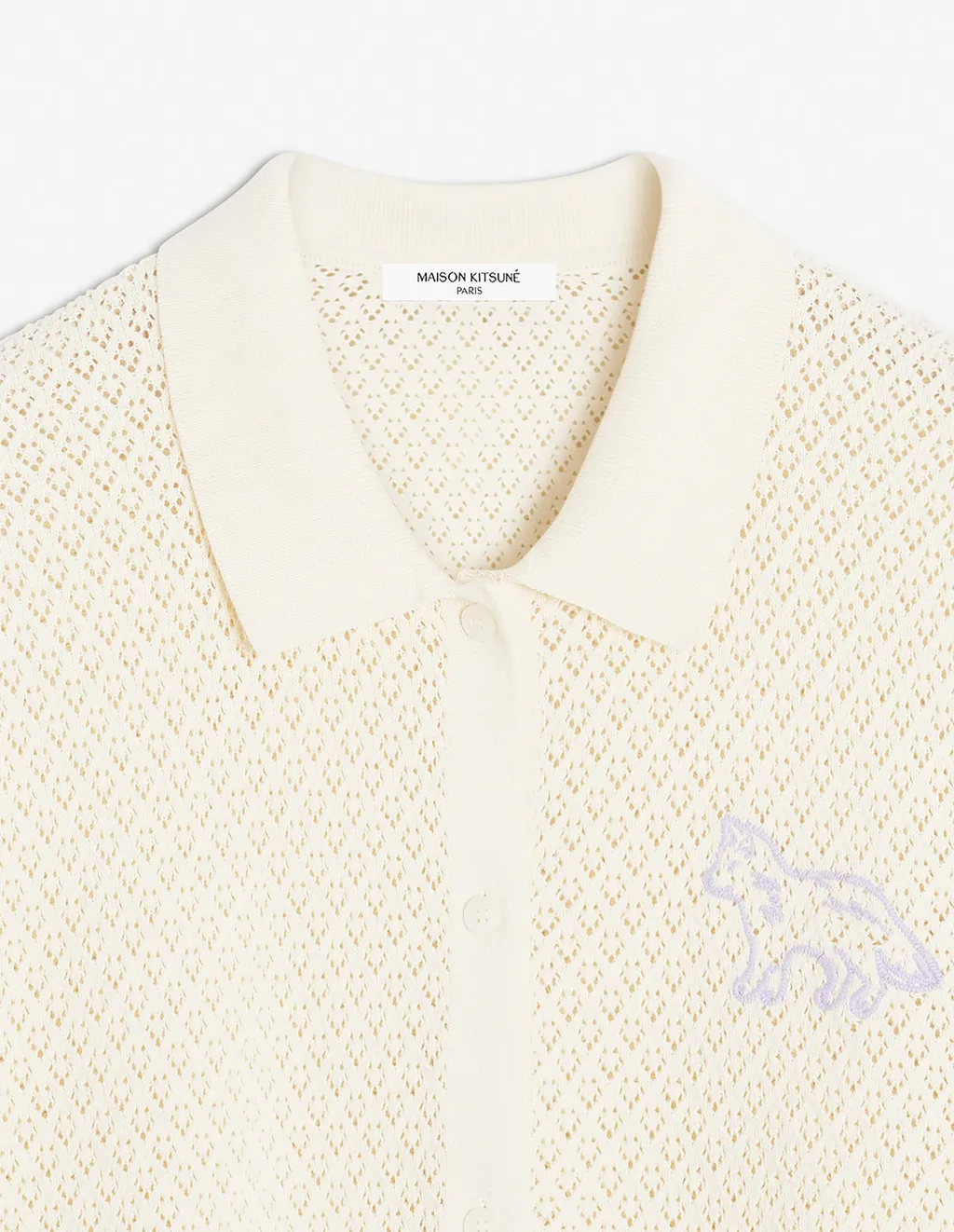 Baby Fox Embroidered Pointelle Cardigan