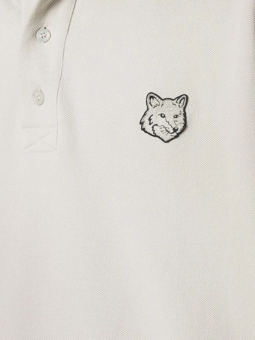 Bold Fox Head Patch Oversized Polo Shirt
