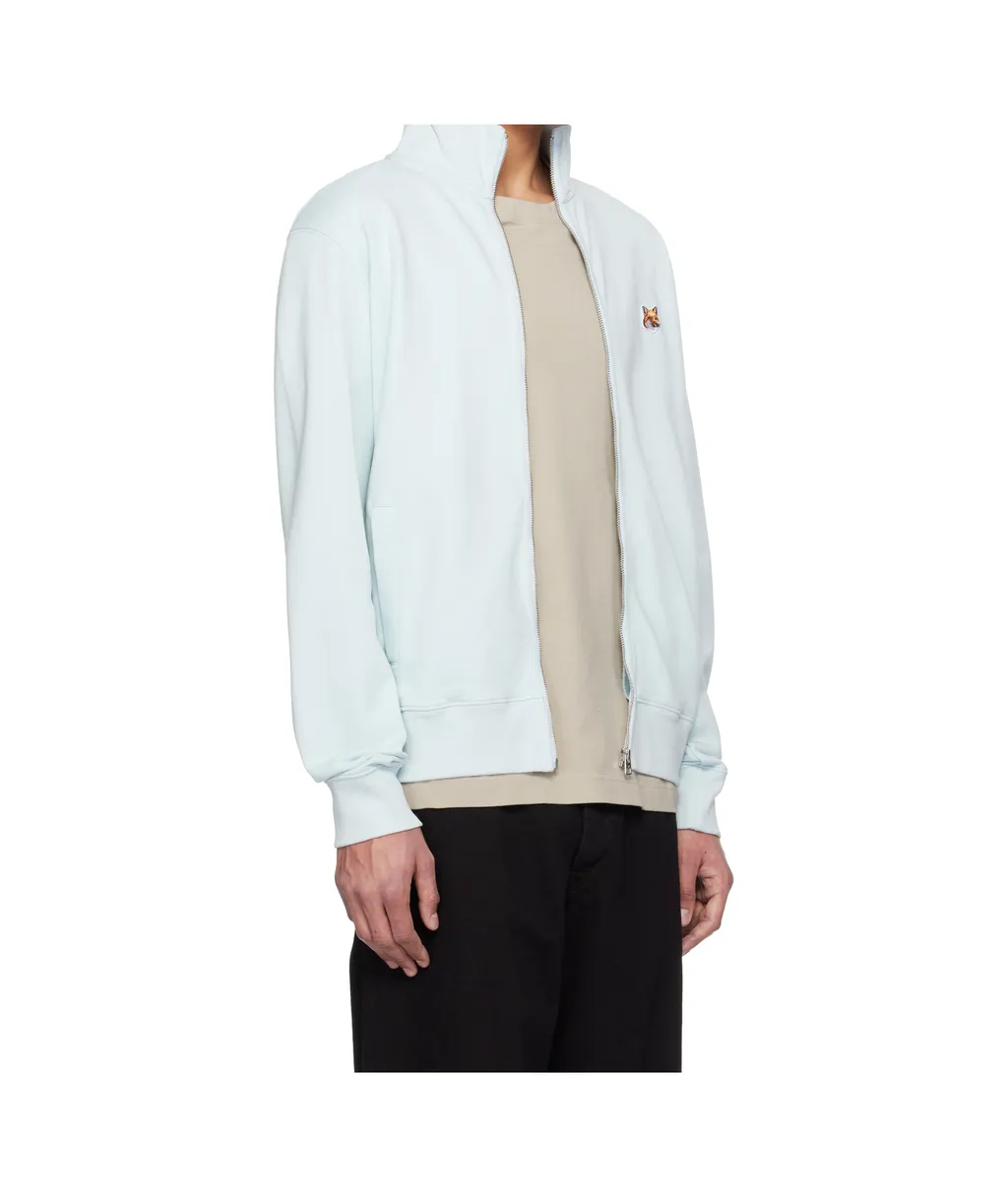 Fox Head-Patch Zip-Up Cardigan