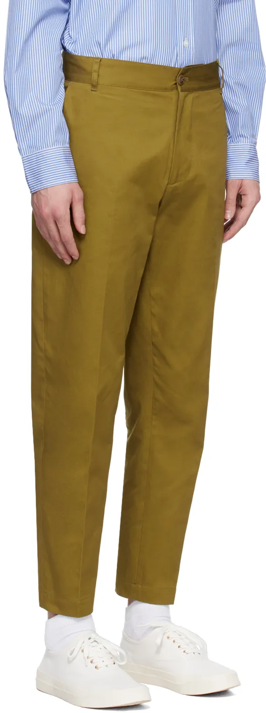 Straight-Leg Gabardine Chinos