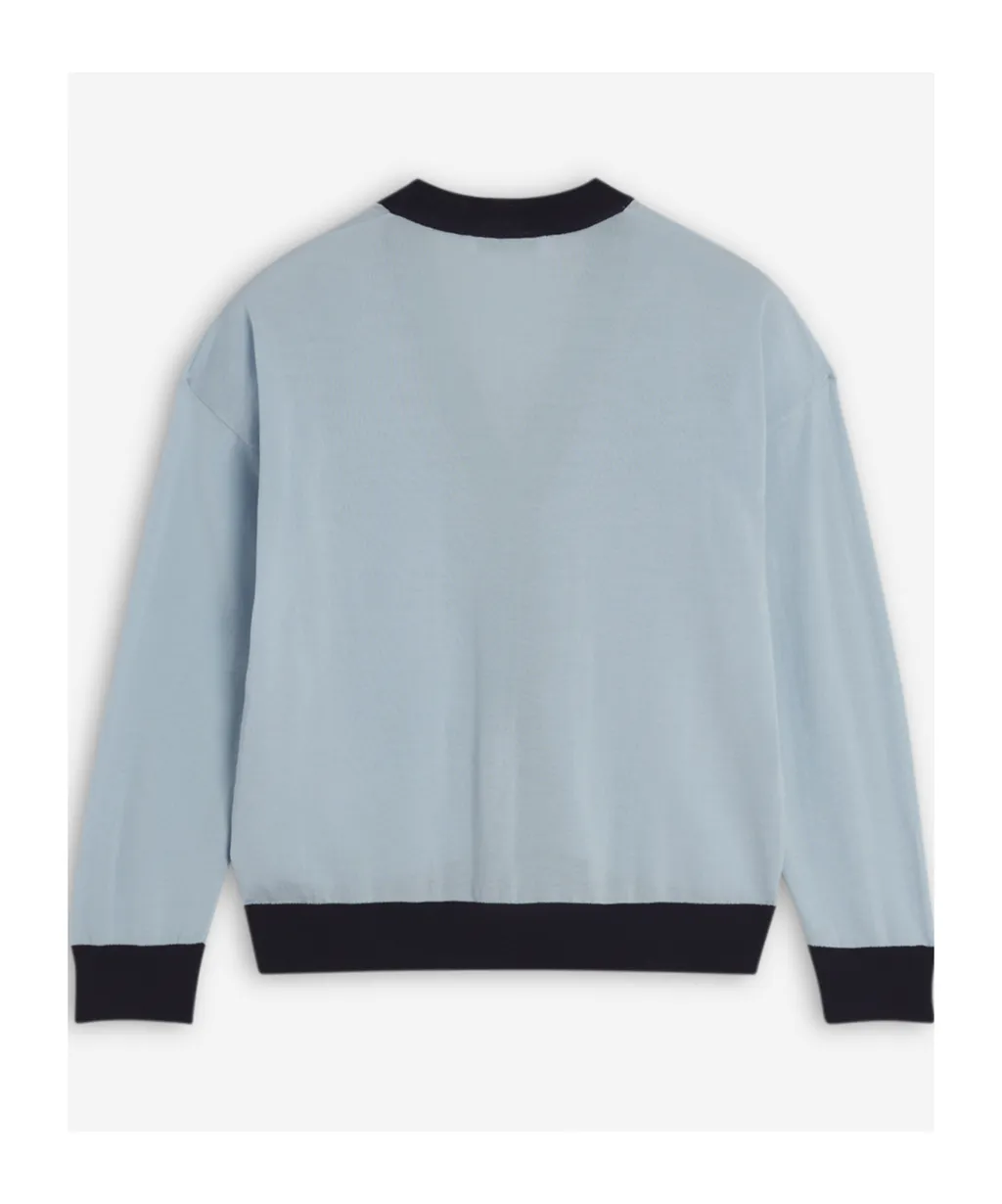 Baby Fox Patch Bi-Colour Cardigan