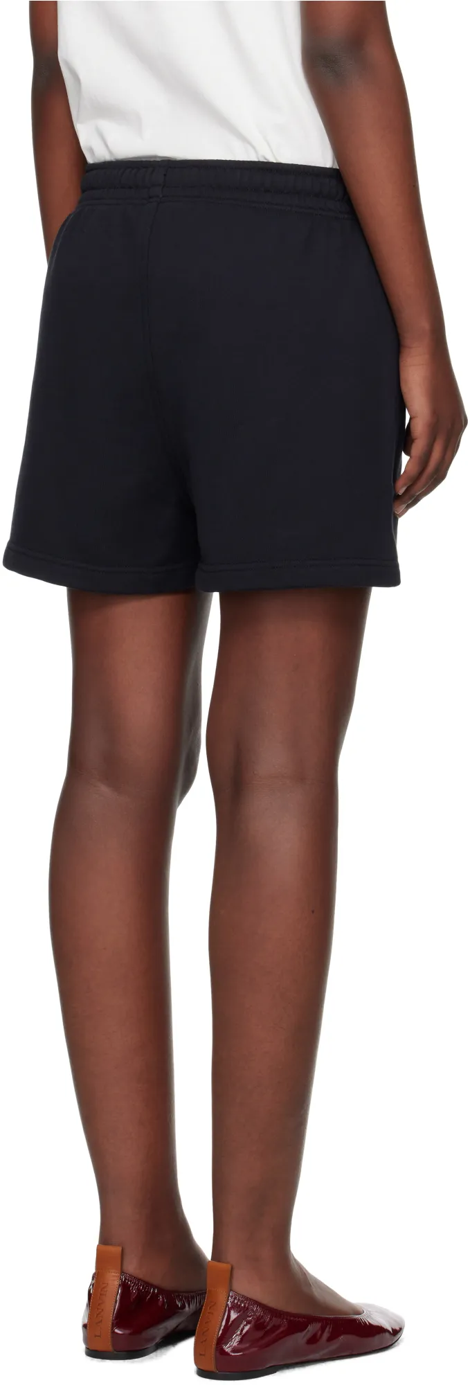 Baby Fox-Patch Drawstring Shorts