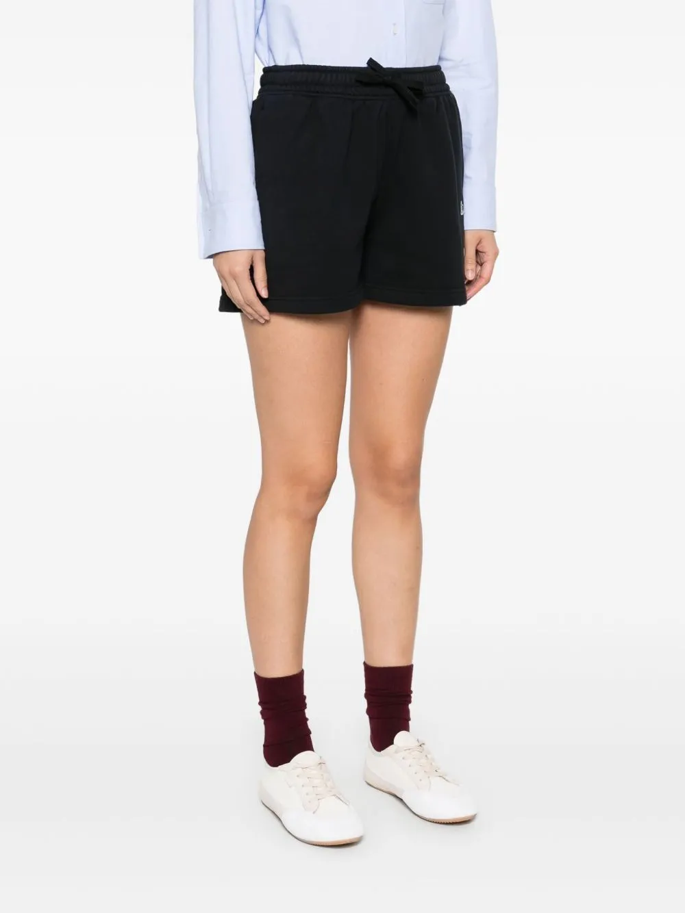 Baby Fox-Patch Drawstring Shorts