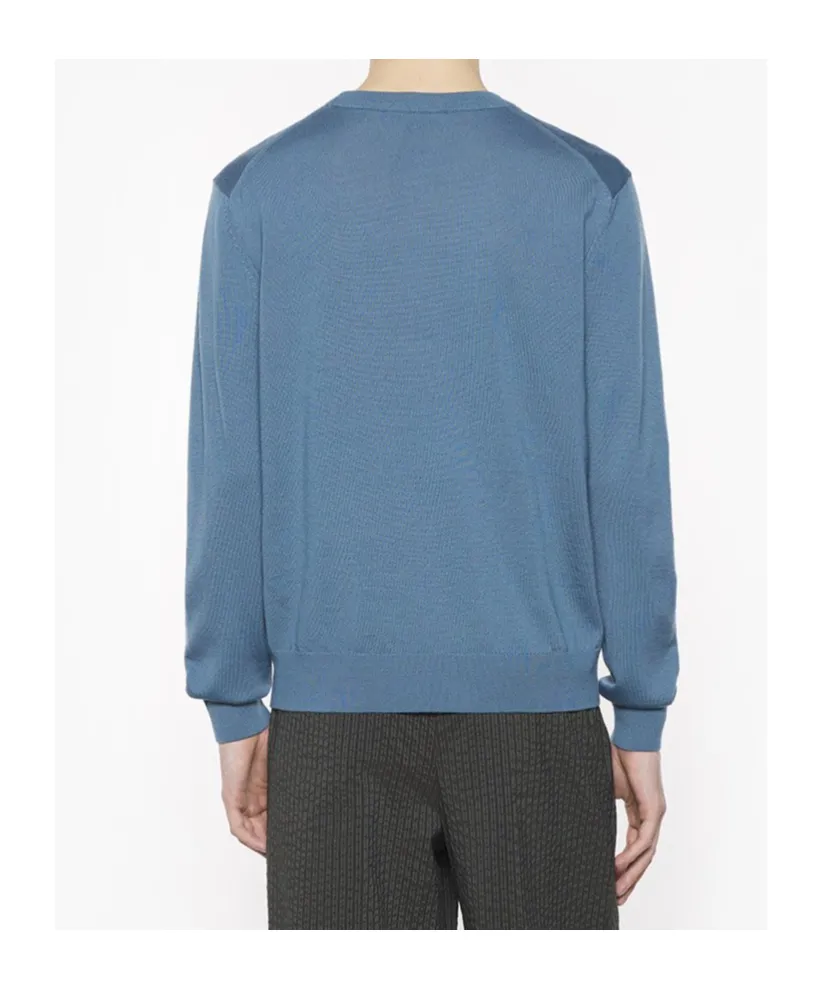 Bold Fox Head Patch Knitted Jumper