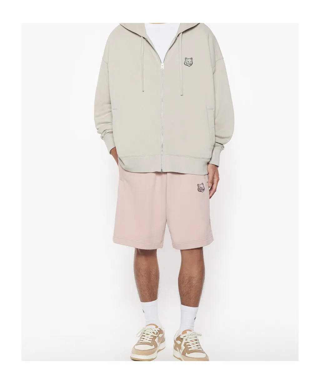 Bold Fox Head Patch Drawstring Shorts