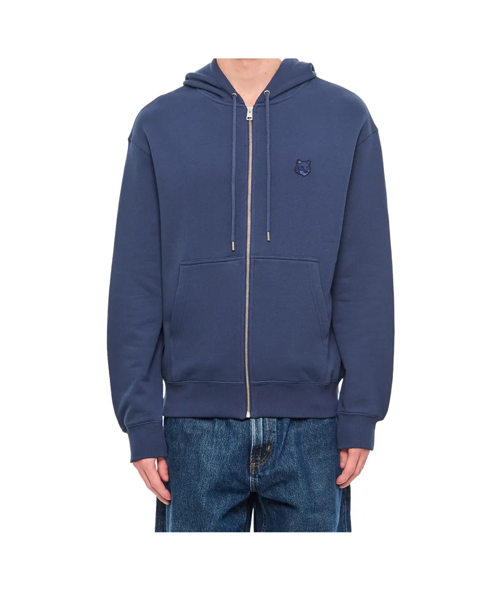 Zip-Up Drawstring Hoodie