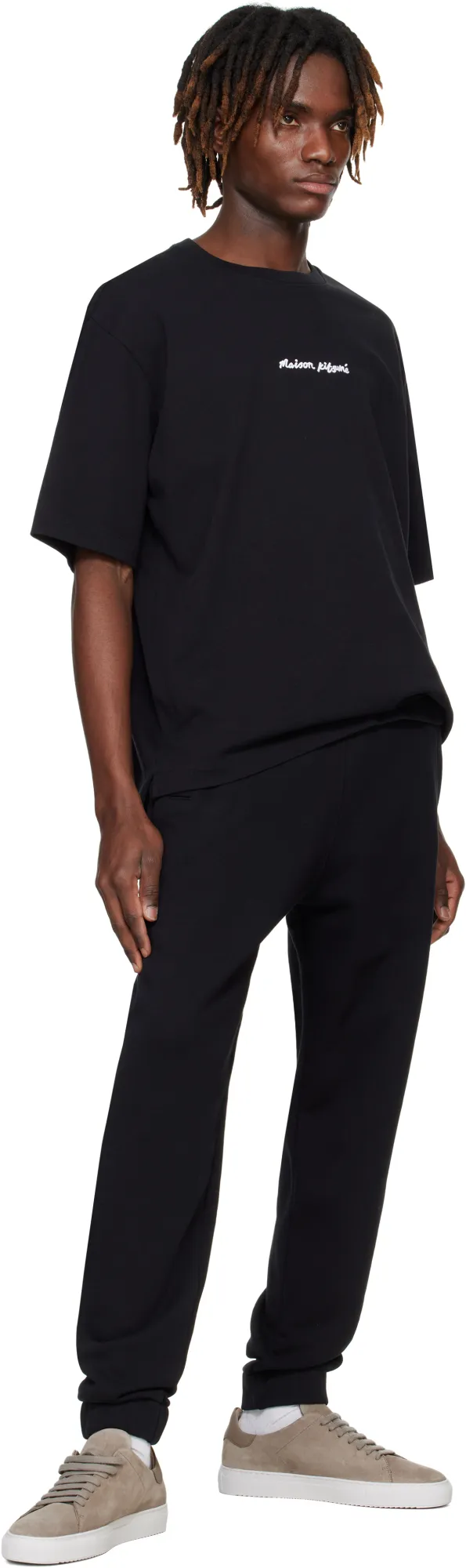 Logo Embroidered Drawstring Trousers