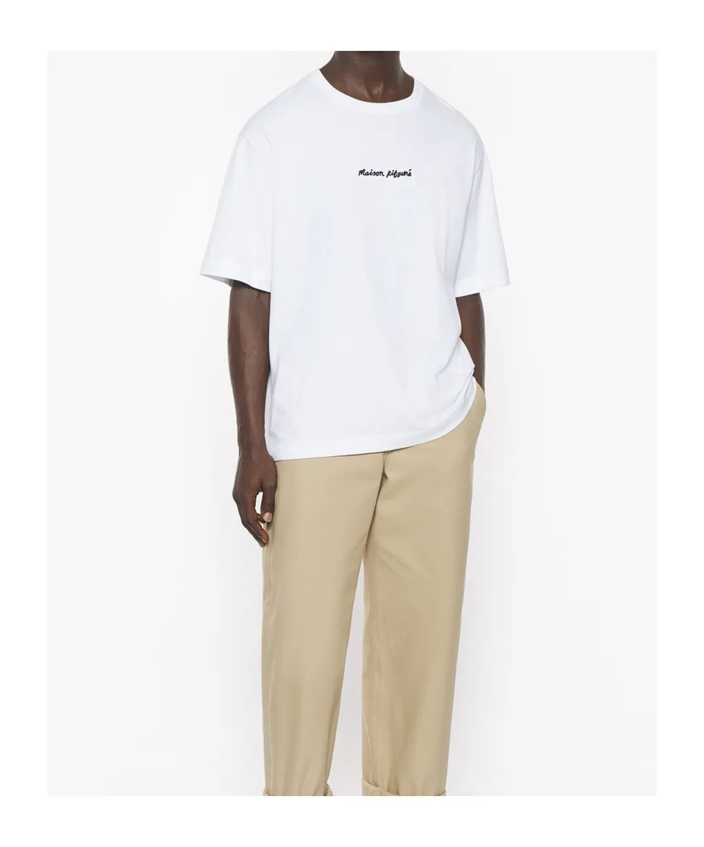 Line Handwriting Oversize Tee-Shirt