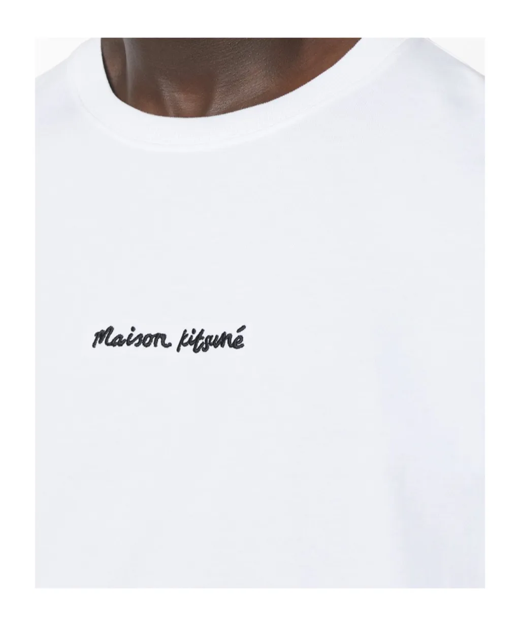 Line Handwriting Oversize Tee-Shirt