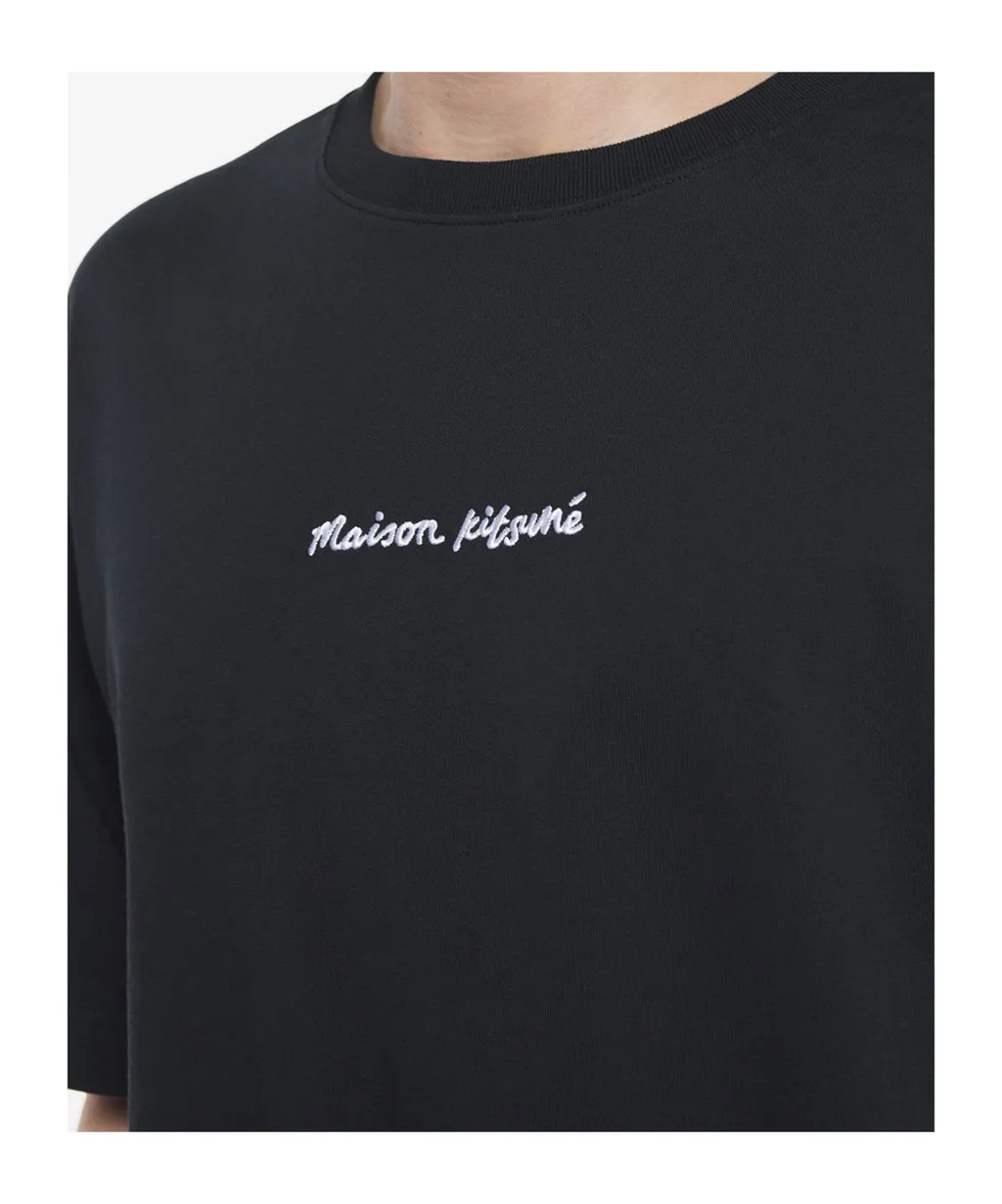 Line Handwriting Oversize Tee-Shirt