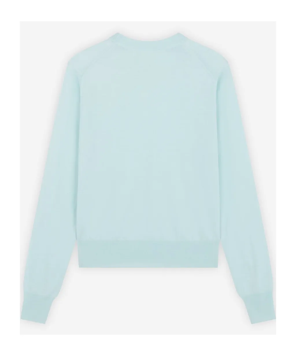 Round-Collar Long-Sleeve Sweater