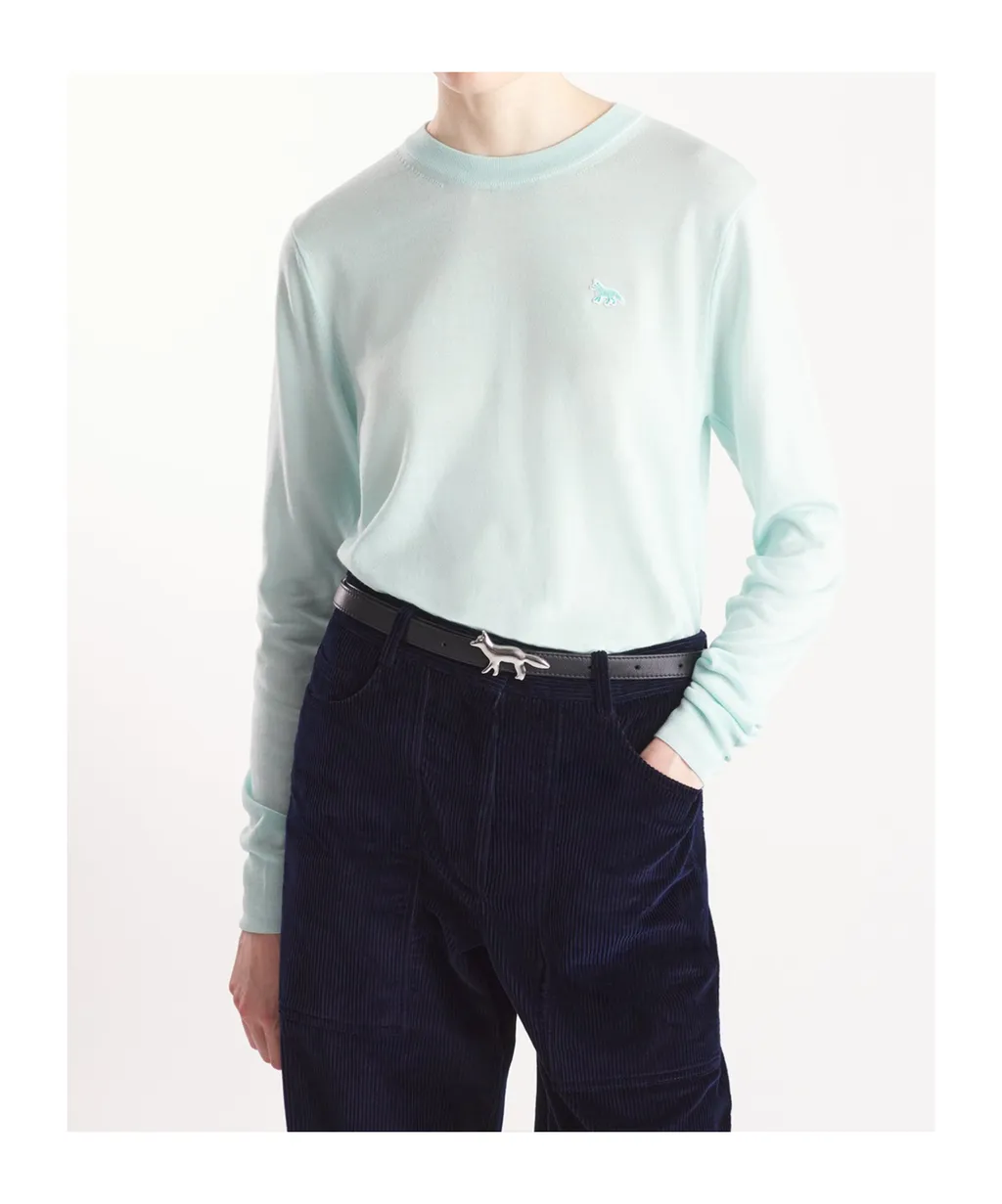 Round-Collar Long-Sleeve Sweater