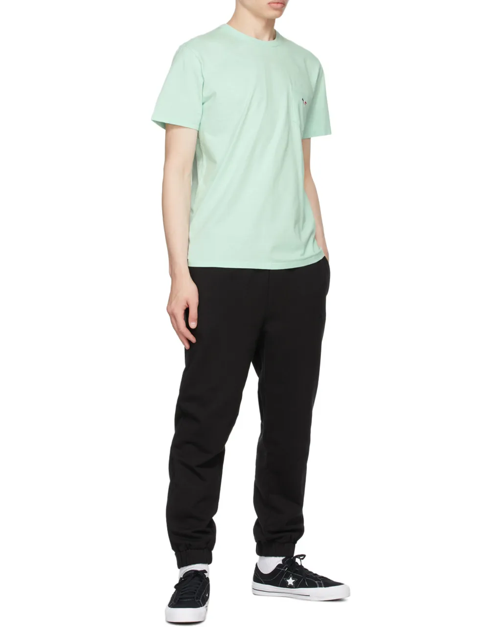 Logo Embroidery Pocket T-Shirt