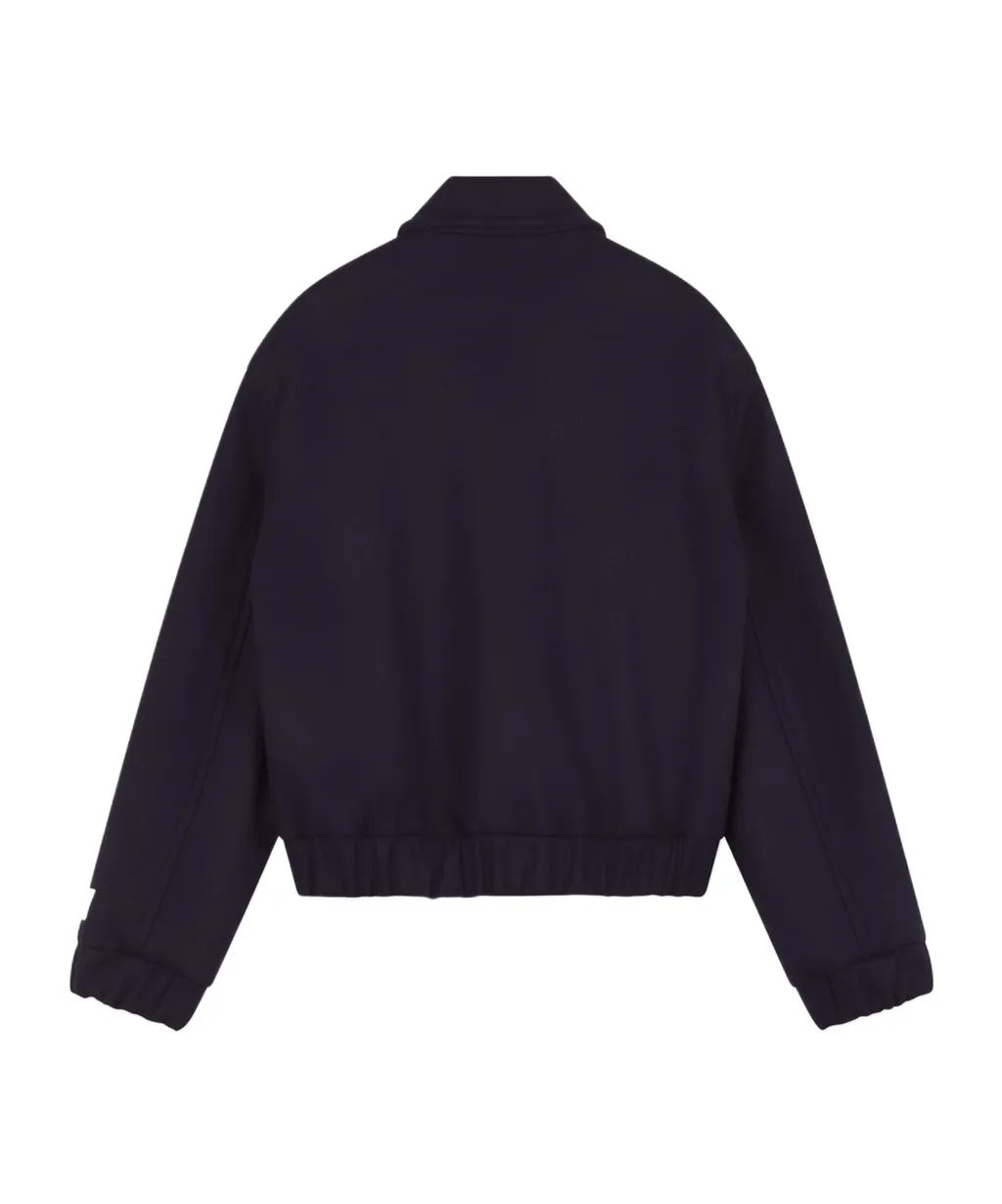 Logo Patch Zipped Jacket