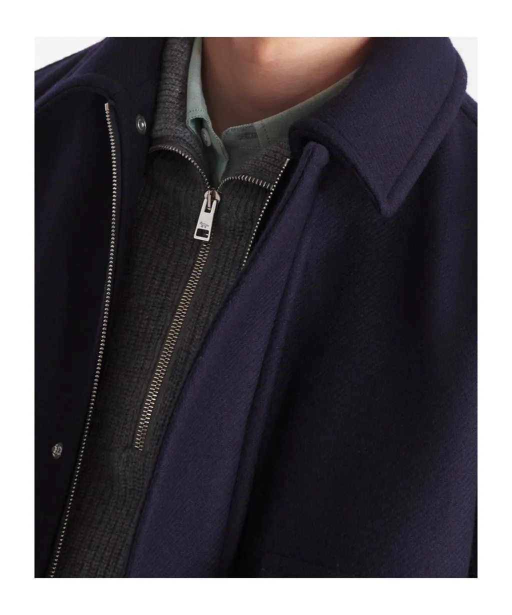 Logo Patch Zipped Jacket
