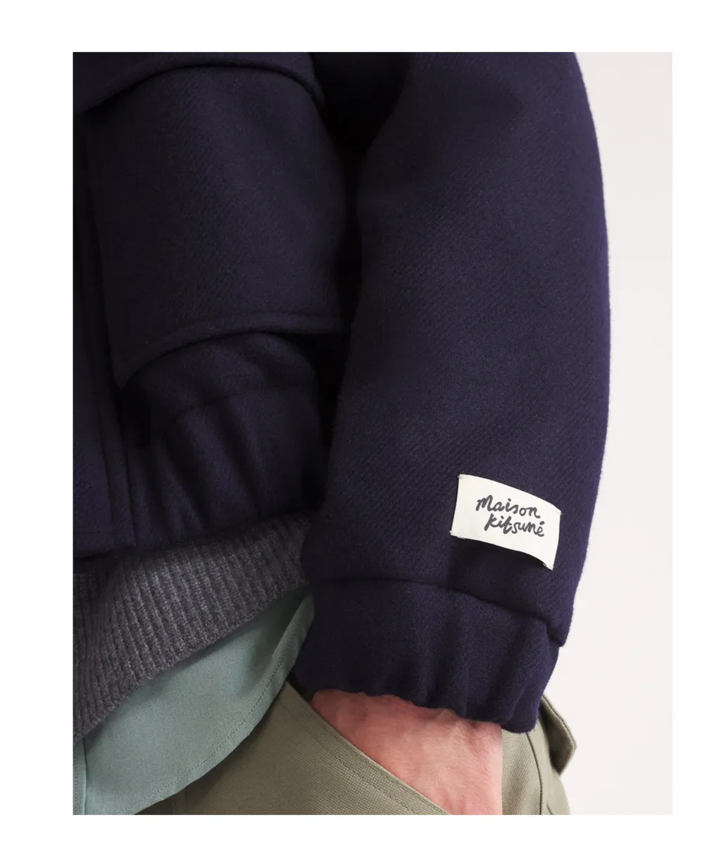 Logo Patch Zipped Jacket