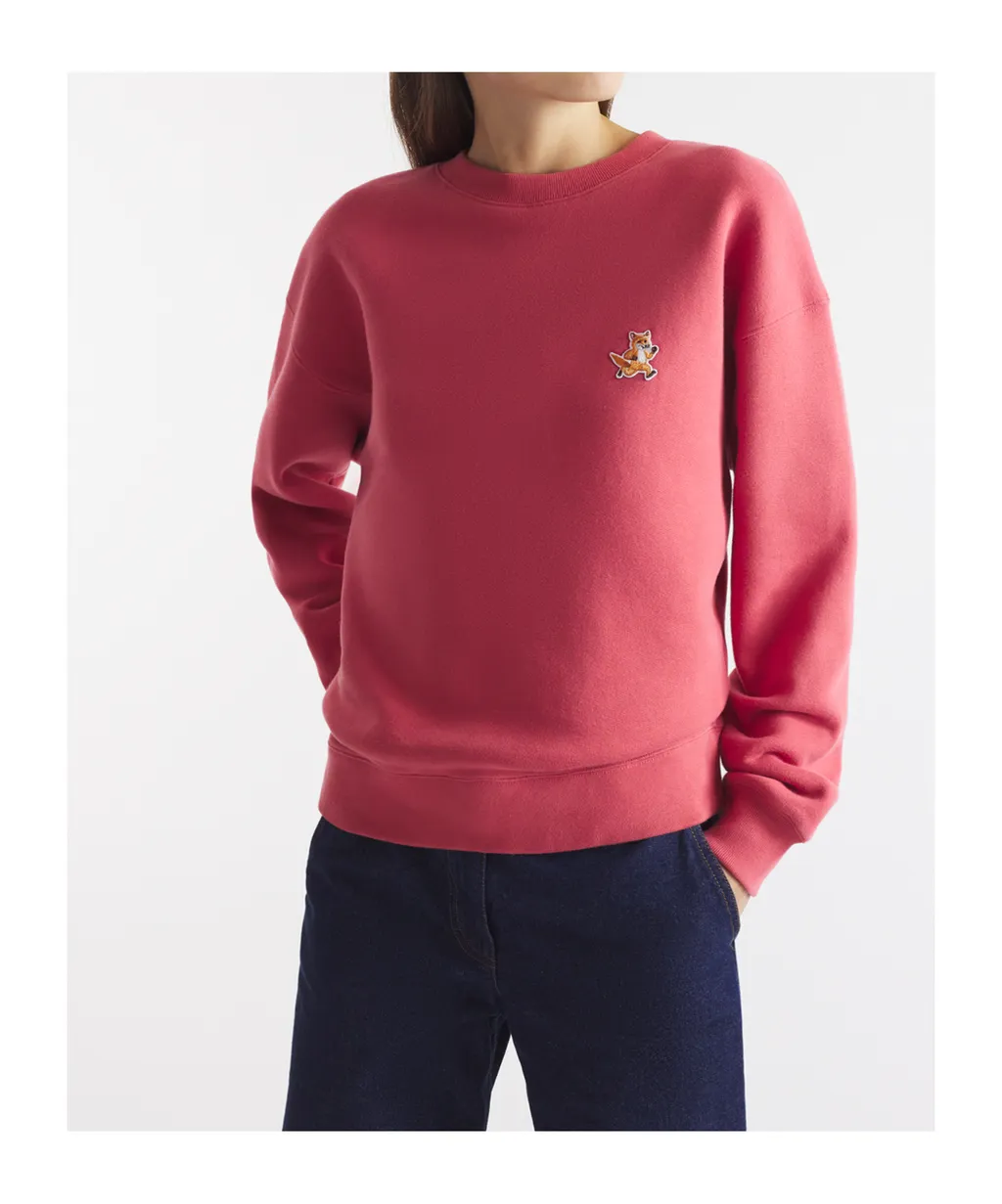 Speedy Fox Patch Crewneck Sweatshirt