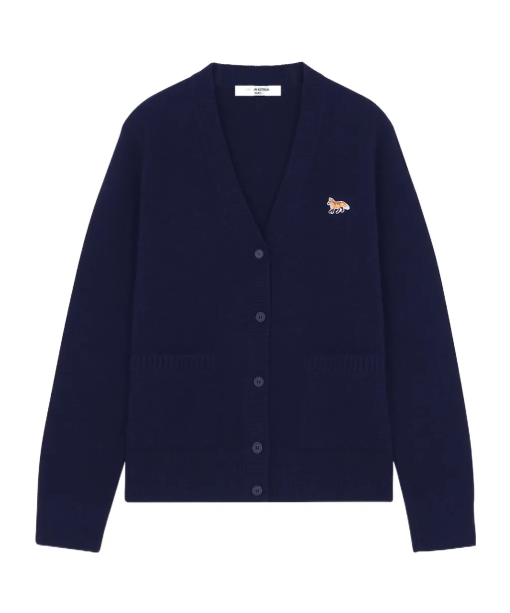 Baby Fox Patch Knit Cardigan