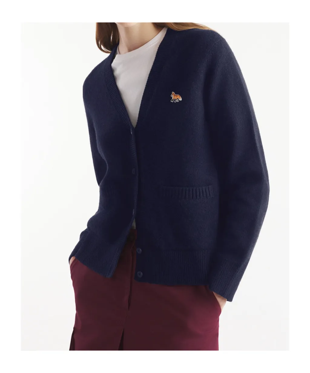 Baby Fox Patch Knit Cardigan