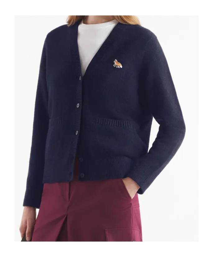 Baby Fox Patch Knit Cardigan