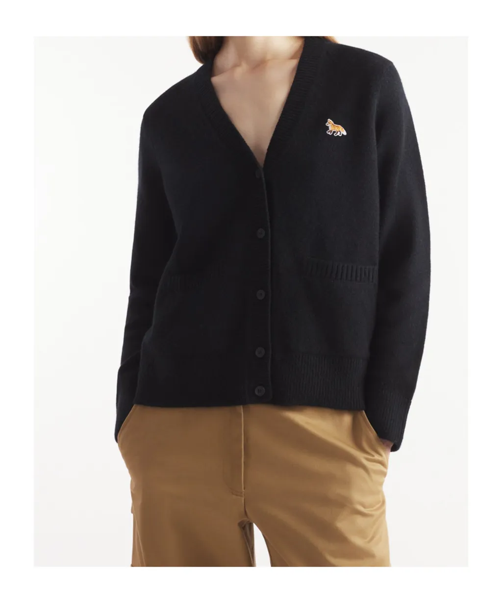 Baby Fox Patch Knit Cardigan