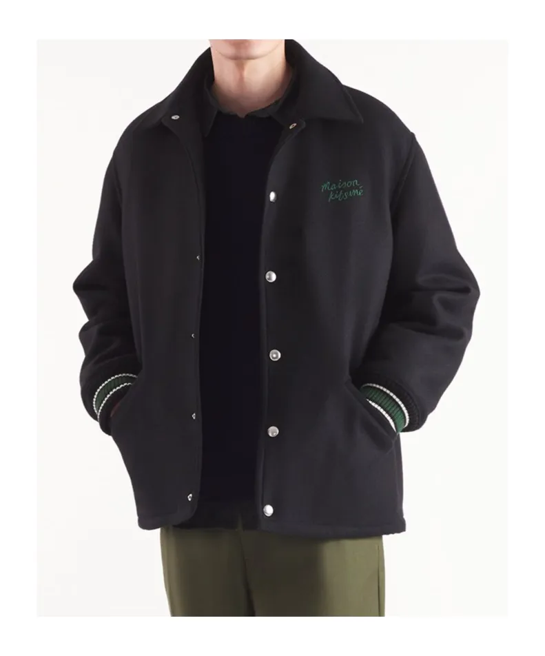 Long-Sleeved Button-Up Jacket