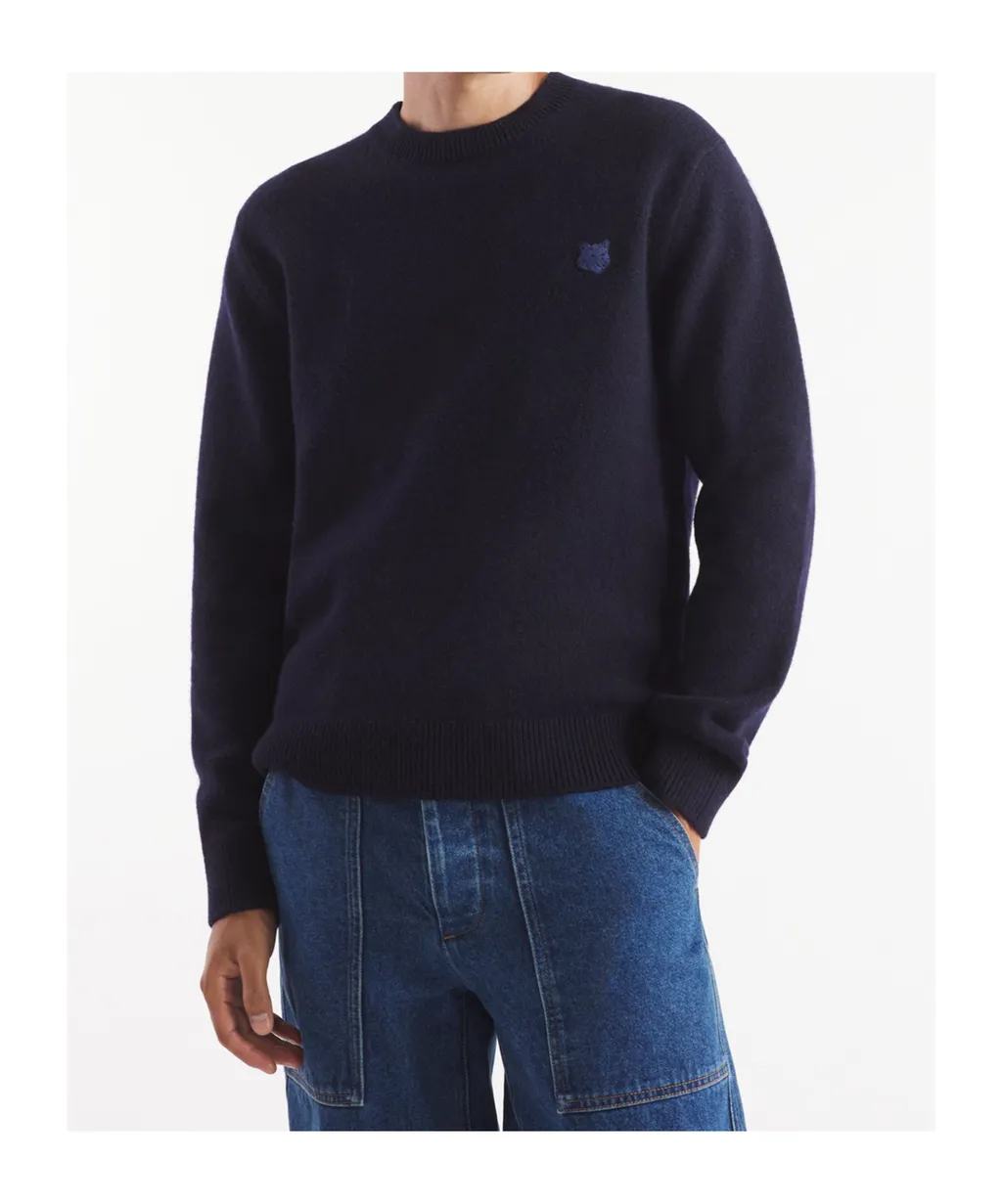Bold Fox Head Patch Knit Jumper